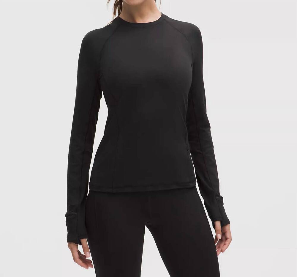 NEW LULULEMON it's rulu long-sleeve shirt in black